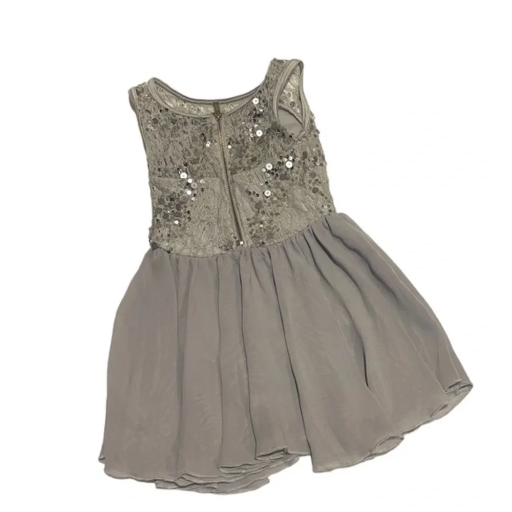 Like New Silver Weissman Lyrical/Contemporary costume size small child